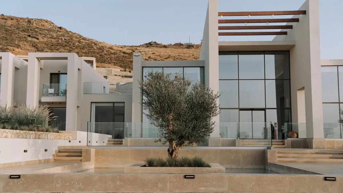 A single-story desert home in the Las Vegas valley